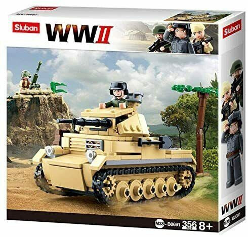 Sluban WWII | Set Constructie Tanc Al Doilea Razboi Mondial